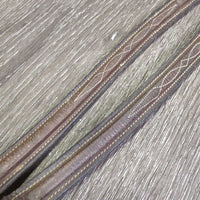 FS Leather & Rubber Reins *gc, rubs, faded, scrapes, dirty, cut end
