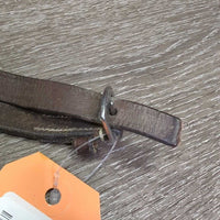 FS Leather & Rubber Reins *gc, rubs, faded, scrapes, dirty, cut end
