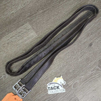 Soft Nylon Lined Stirrup Leathers *gc, rubs, thins spots, torn back holes, creases, dents, mnr torn edge
