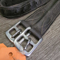 Soft Nylon Lined Stirrup Leathers *gc, rubs, thins spots, torn back holes, creases, dents, mnr torn edge
