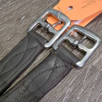Soft Nylon Lined Stirrup Leathers *gc, rubs, thins spots, torn back holes, creases, dents, mnr torn edge
