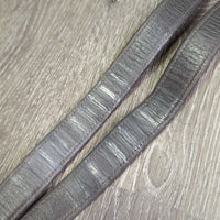 Soft Nylon Lined Stirrup Leathers *gc, rubs, thins spots, torn back holes, creases, dents, mnr torn edge
