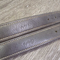 Soft Nylon Lined Stirrup Leathers *gc, rubs, thins spots, torn back holes, creases, dents, mnr torn edge
