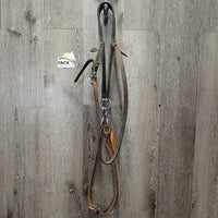 Professional's Choice ? Wide Stamped Leather Tie Down Noseband, Weaver Leather Tie Down Strap *gc, dirty, rubs, scrapes, xholes

