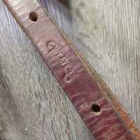 Professional's Choice ? Wide Stamped Leather Tie Down Noseband, Weaver Leather Tie Down Strap *gc, dirty, rubs, scrapes, xholes

