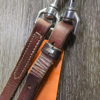 Professional's Choice ? Wide Stamped Leather Tie Down Noseband, Weaver Leather Tie Down Strap *gc, dirty, rubs, scrapes, xholes
