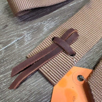 Nylon Latigo, 1 Leather Tie *vgc, clean, mnr stains?dirt & edge rubs
