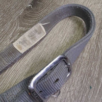 Thick Nylon Halter, snap, adj *gc, dirty, stained, rubs, snags, mnr faded
