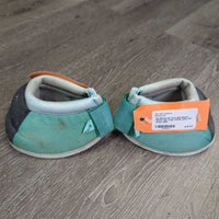No Turn Bell Boots, velcro *gc, rubs, stains, pills, dirt
