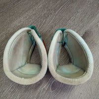 No Turn Bell Boots, velcro *gc, rubs, stains, pills, dirt
