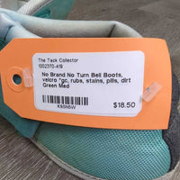 No Turn Bell Boots, velcro *gc, rubs, stains, pills, dirt
