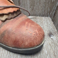 Roper Boots, Laces, Fringe *fair, rubs, scratches, cracks, scrapes, hairy, rubs, v.curled
