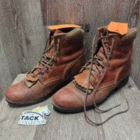 Roper Boots, Laces, Fringe *fair, rubs, scratches, cracks, scrapes, hairy, rubs, v.curled
