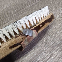 Short Bristle Body Brush, handle *gc/fair, clean, v.scraped & peeled edges, loose nail, stains
