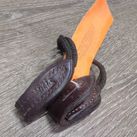 2 Nylon Rope & Leather Pelham Bit Convertors *vgc, clean & mnr dirt?stain, frayed end
