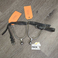 Roller Ball Surs, Rubber Spur Straps *gc, bent, clean, film, residue, gunk, scuffs
