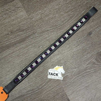 Padded Leather Bling Browband *xc/like new, clean, mnr edge rubs & dirt?film
