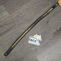 Clincher Leather Browband *xc/vgc, clean, mnr film, scuffs
