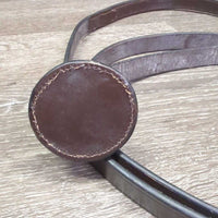 Leather Lead Shank, 15" Nose Chain, round leather stopper end *xx/like new, mnr film
