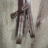 Rsd/Padded Monocrown Bridle, Anatomical Drop Noseband, Braided Reins, tag *new
