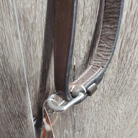 Rsd/Padded Monocrown Bridle, Anatomical Drop Noseband, Braided Reins, tag *new
