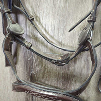 Rsd/Padded Monocrown Bridle, Anatomical Drop Noseband, Braided Reins, tag *new
