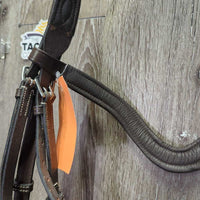 Rsd/Padded Monocrown Bridle, Anatomical Drop Noseband, Braided Reins, tag *new
