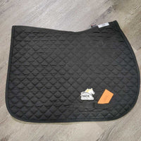 Quilt Jumper Saddle Pad *gc, clean, hairy, edge rubs & fading, residue
