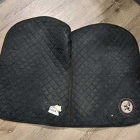 Quilt Jumper Saddle Pad *gc, clean, hairy, edge rubs & fading, residue
