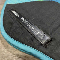 Satin Quilt Jumper Pad, mesh spine *vgc, clean, hairy, mnr snags, rubs, pills, threads, stains
