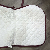 Quilt Jumper Pad, Bonnet, bling *gc, missing bling, mnr hair, dirt, threads, puckers, pills, curled edges, faded, cut els
