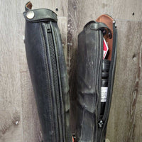 Field Boots, 2x black forms *fair, R-Zip: NO Tab & Back*, holes, rubs, dirty, scuffs, scratches, stretched
