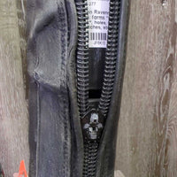 Field Boots, 2x black forms *fair, R-Zip: NO Tab & Back*, holes, rubs, dirty, scuffs, scratches, stretched
