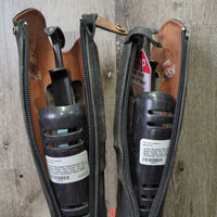 Field Boots, 2x black forms *fair, R-Zip: NO Tab & Back*, holes, rubs, dirty, scuffs, scratches, stretched
