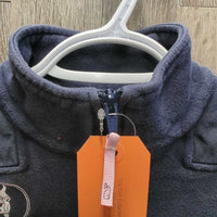 Sweatshirt "WEC", 1/4 Zip up *gc/fair, faded, rubs, hairy, stiff?shrunk back shoulders
