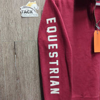 Hvy Sweatshirt, 1/4 Zip Up *gc, faded, rubs, pills
