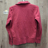 Hvy Sweatshirt, 1/4 Zip Up *gc, faded, rubs, pills
