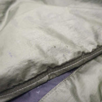 Light Puffy Jacket, hood, zipper *gc, hole, loose lining, stains, dirt
