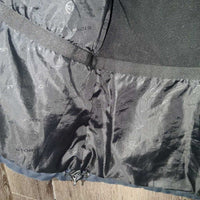 Light Lined Jacket, Fleece, Zipper "Spruce Meadows" *gc, mnr stains, hair & pilly/clumpy collar
