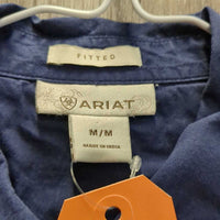 LS Western Shirt, snaps *gc, faded, hairy, puckered seams, crinkles, mnr cuff rubs, folded bottom edge, shrunk
