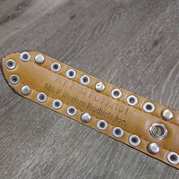 Western Belt, Tooled Buckle *gc, mnr snags, threads & pulled threads, missing bling
