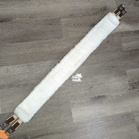 Fleece & Nylon Girth, 2x els *vgc, clean, rubs, mnr hair, clumpy, els: stained, puckered
