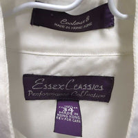LS Show Shirt, 1x collar *gc, dingy
