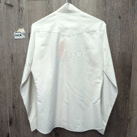 LS Show Shirt, 1x collar *gc, dingy
