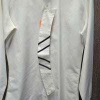 LS Show Shirt, 1x collar *gc, dingy
