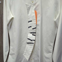 LS Show Shirt, 1x collar *gc, dingy
