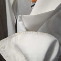 LS Show Shirt, Button Collar, add on Trim *gc, cuff & collar stains, glue residue, mnr stains
