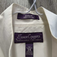 LS Show Shirt, Button Collar, add on Trim *gc, cuff & collar stains, glue residue, mnr stains
