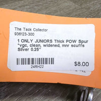 1 ONLY JUNIORS Thick POW Spur *vgc, clean, widened, mnr scuffs
