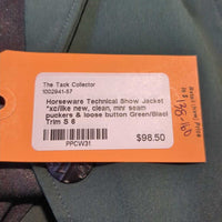 Technical Show Jacket *xc/like new, clean, mnr seam puckers & loose button
